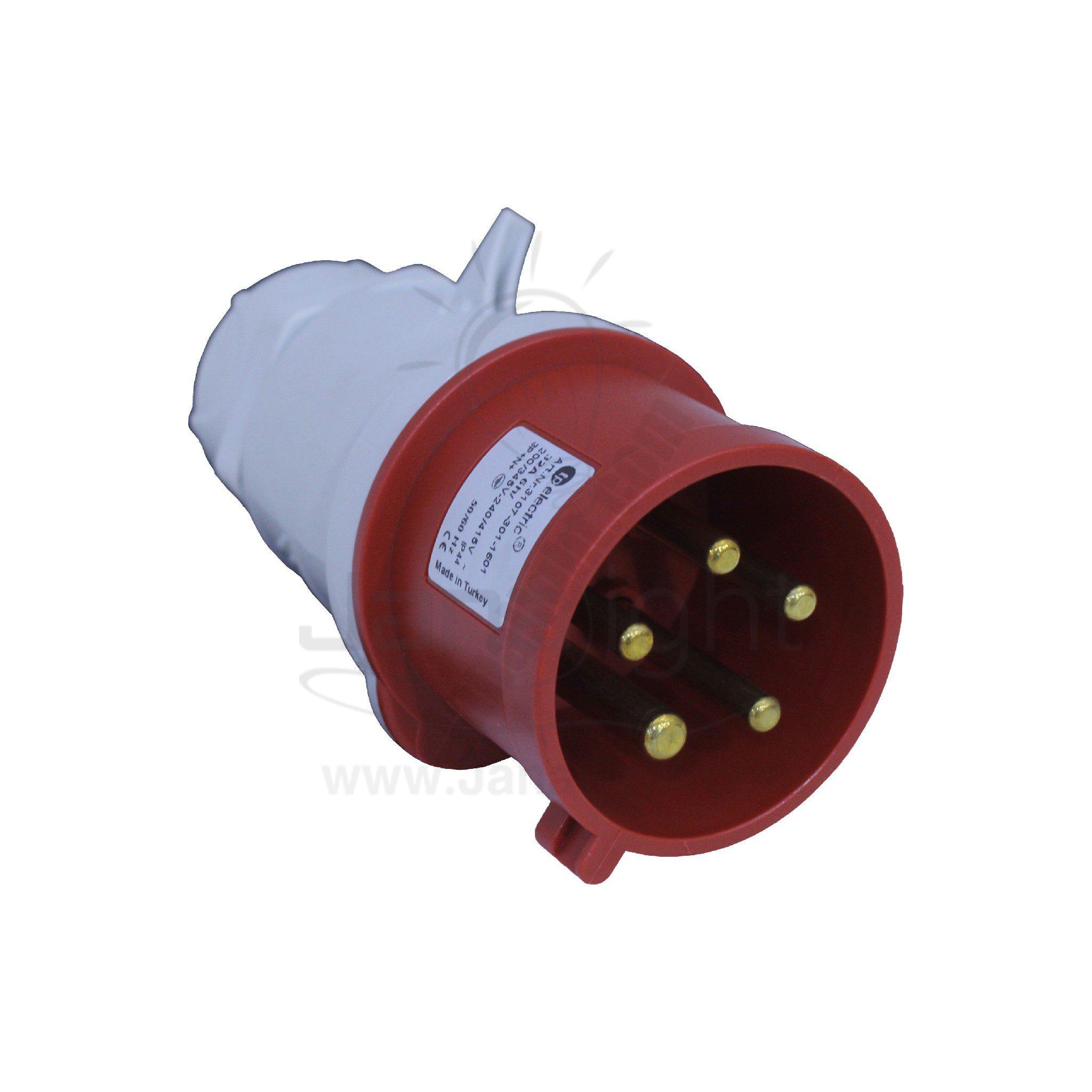 بريزة صاروخ 32 امبير 5 بول داخل تركي Turkish Inside Installation 5P 32A Industrial Connector Plug